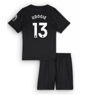 Tottenham Hotspur Destiny Udogie #13 Replik Auswärtstrikot Kinder 2025-26 Kurzarm (+ Kurze Hosen)
